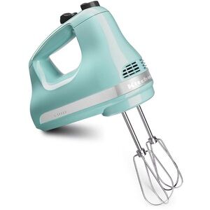 Hand mixer 5 speed stainless steel Ice blue kitchenaid BNIB